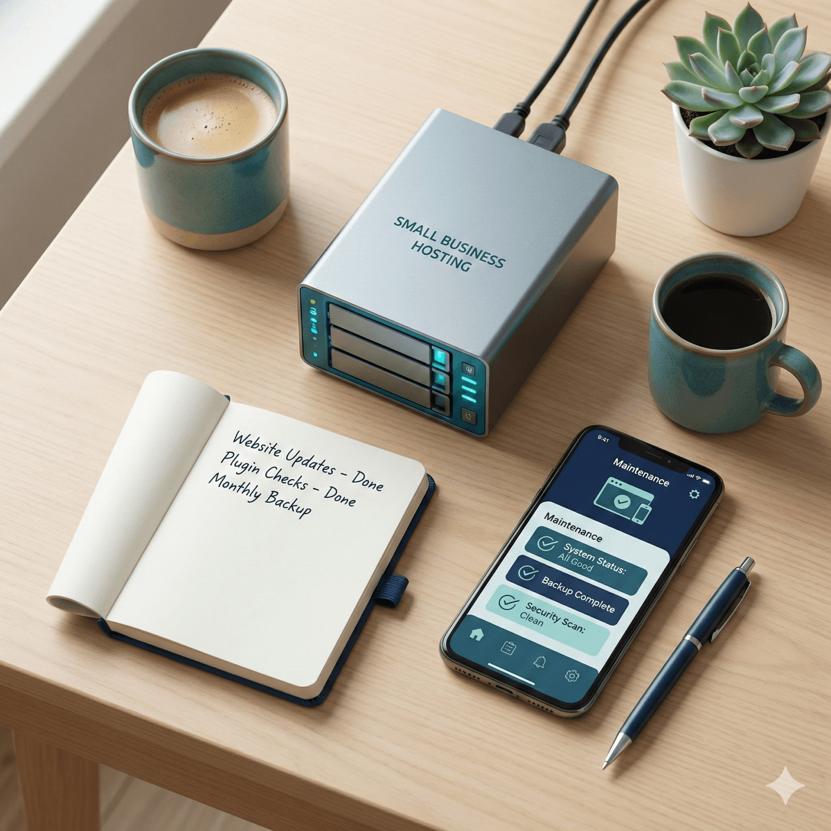 Website Hosting Mockup